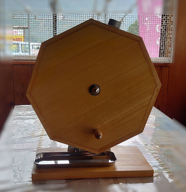 レトロな回転抽選器(八角形)